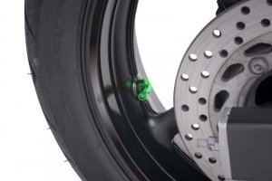 Ventil pre bezdušové kolesá PUIG zelená D 8,3 mm